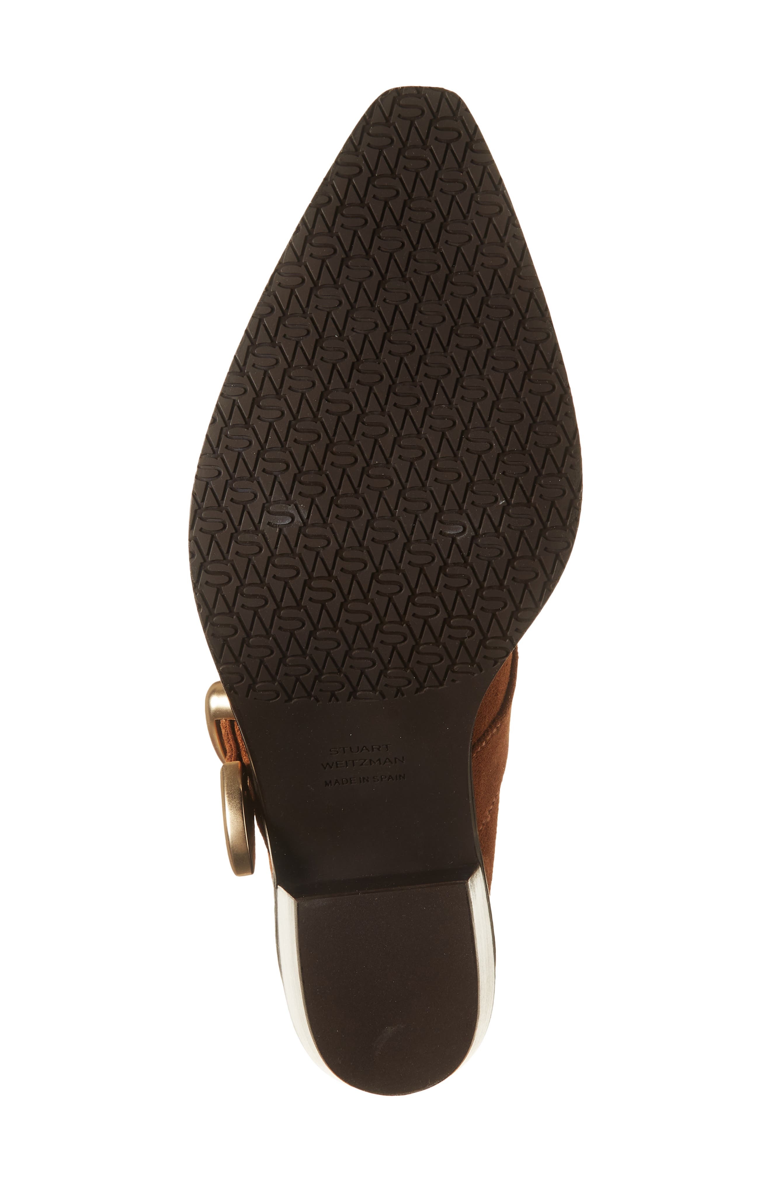 Stuart Weitzman Maven Western Mule in Doe/Dark Brown at Nordstrom - 6