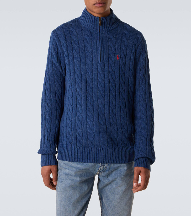 Cable-knit cotton sweater 3