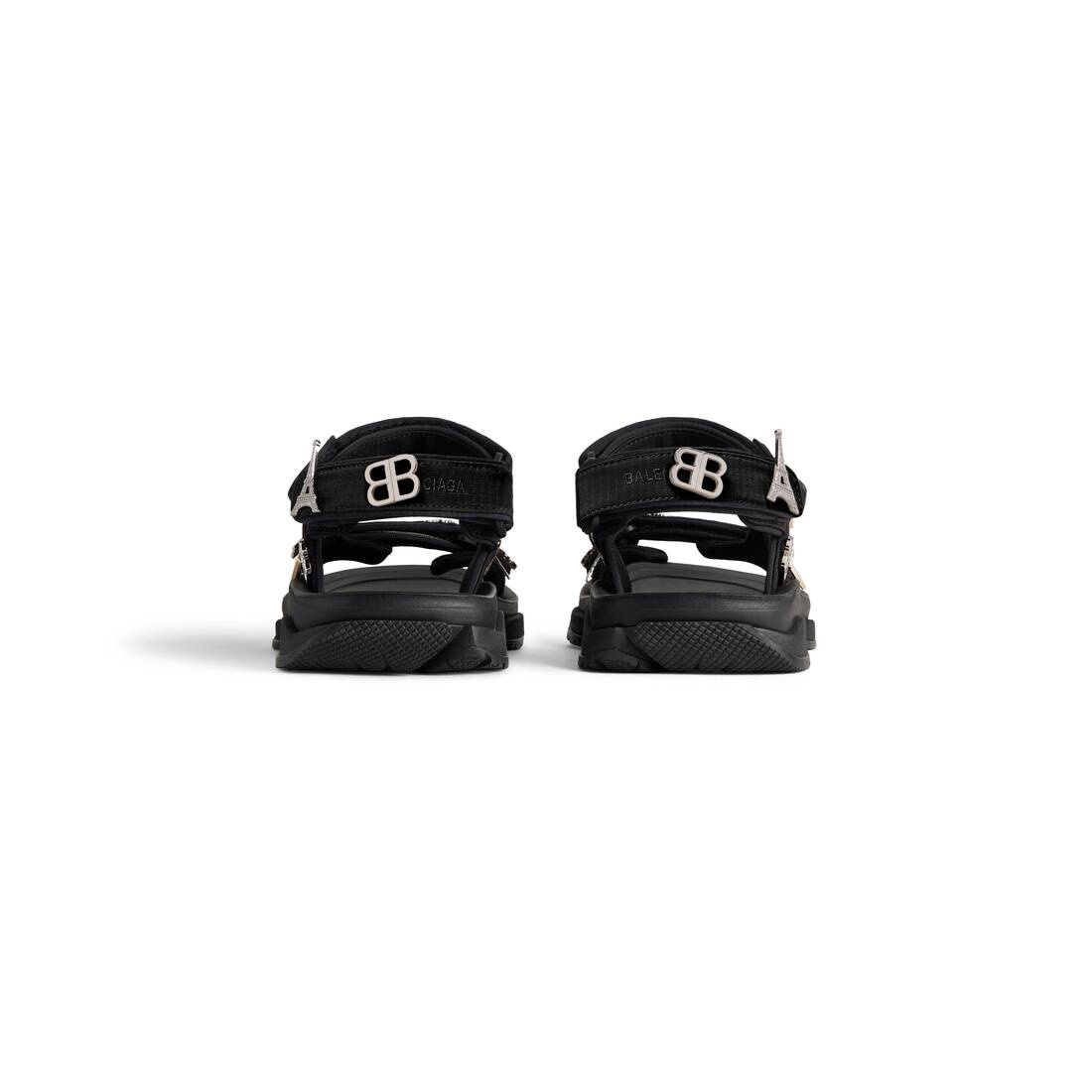 Men's Tourist Sandal With Pins in Black - 5