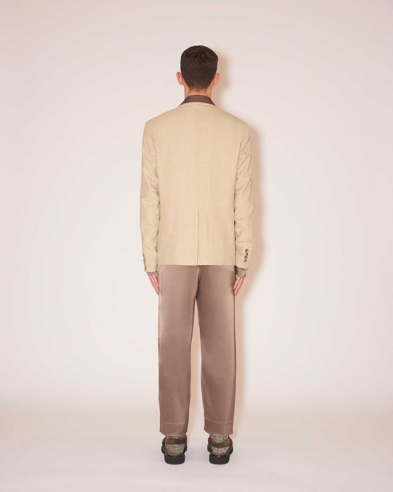 ROX - Summer suiting classic blazer - Sand melange - 4