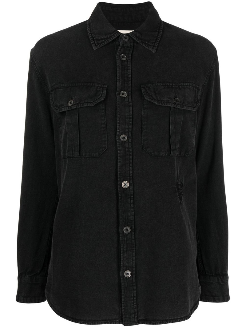 Teros logo-embroidered shirt 1