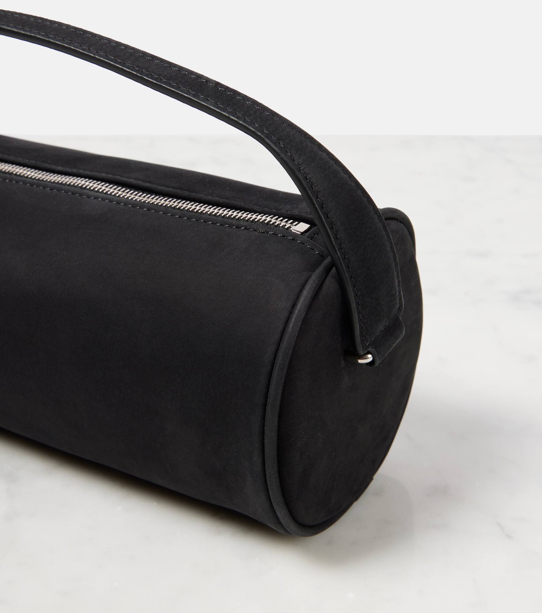 '90s leather shoulder bag - 6