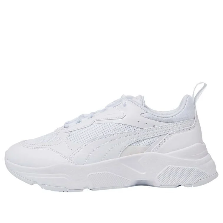 (WMNS) PUMA Cassia '화이트 팀 골드'384647-01 - 1