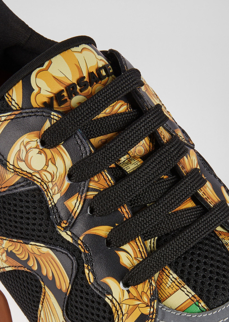 Barocco Homme Print Squalo Sneakers 7