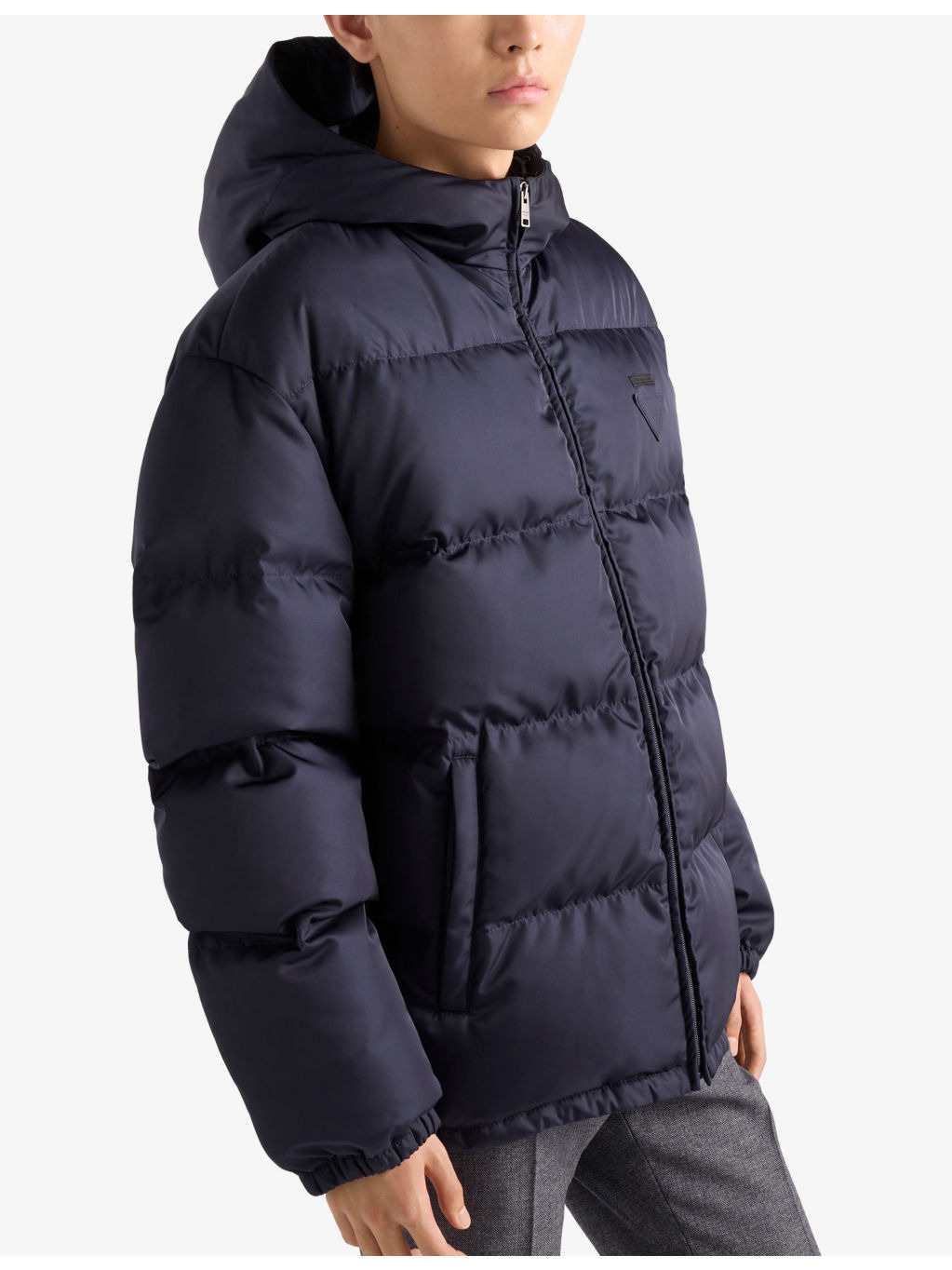 Medium-Weight Hooded Re-Nylon Down Jacket - 3