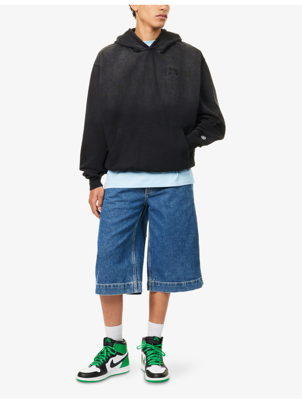 Oversized Arch Logo Popover Cotton-Jersey Hoody - 2