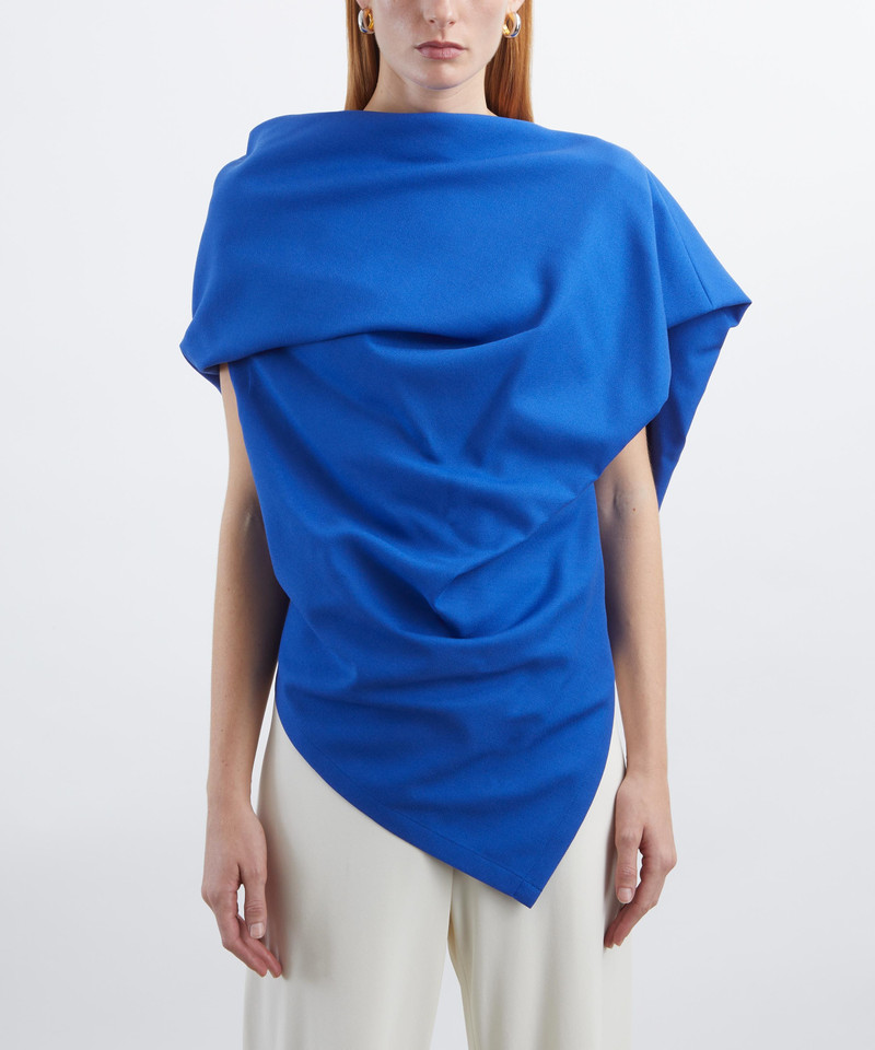 ISSEY MIYAKE UNI-FORM Wool Draped Top outlook