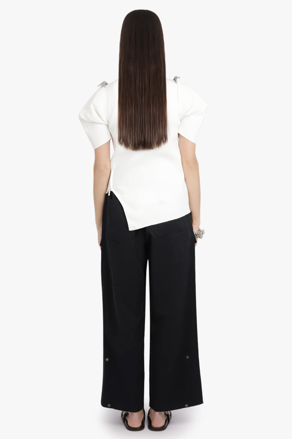 LOOSE FIT CARGO STYLE PANT | BLACK - 5