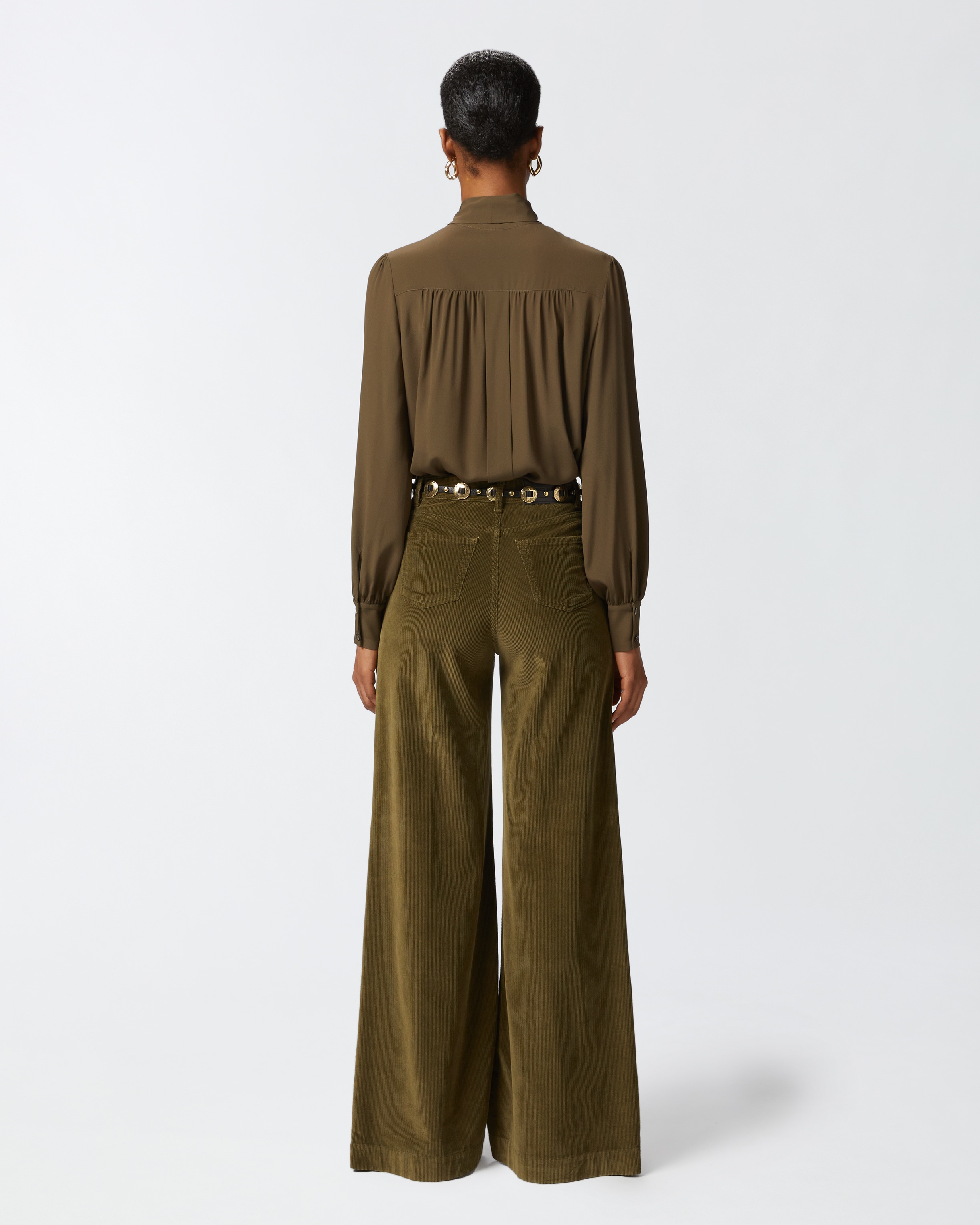 CORDUROY PALAZZO TROUSERS - 4