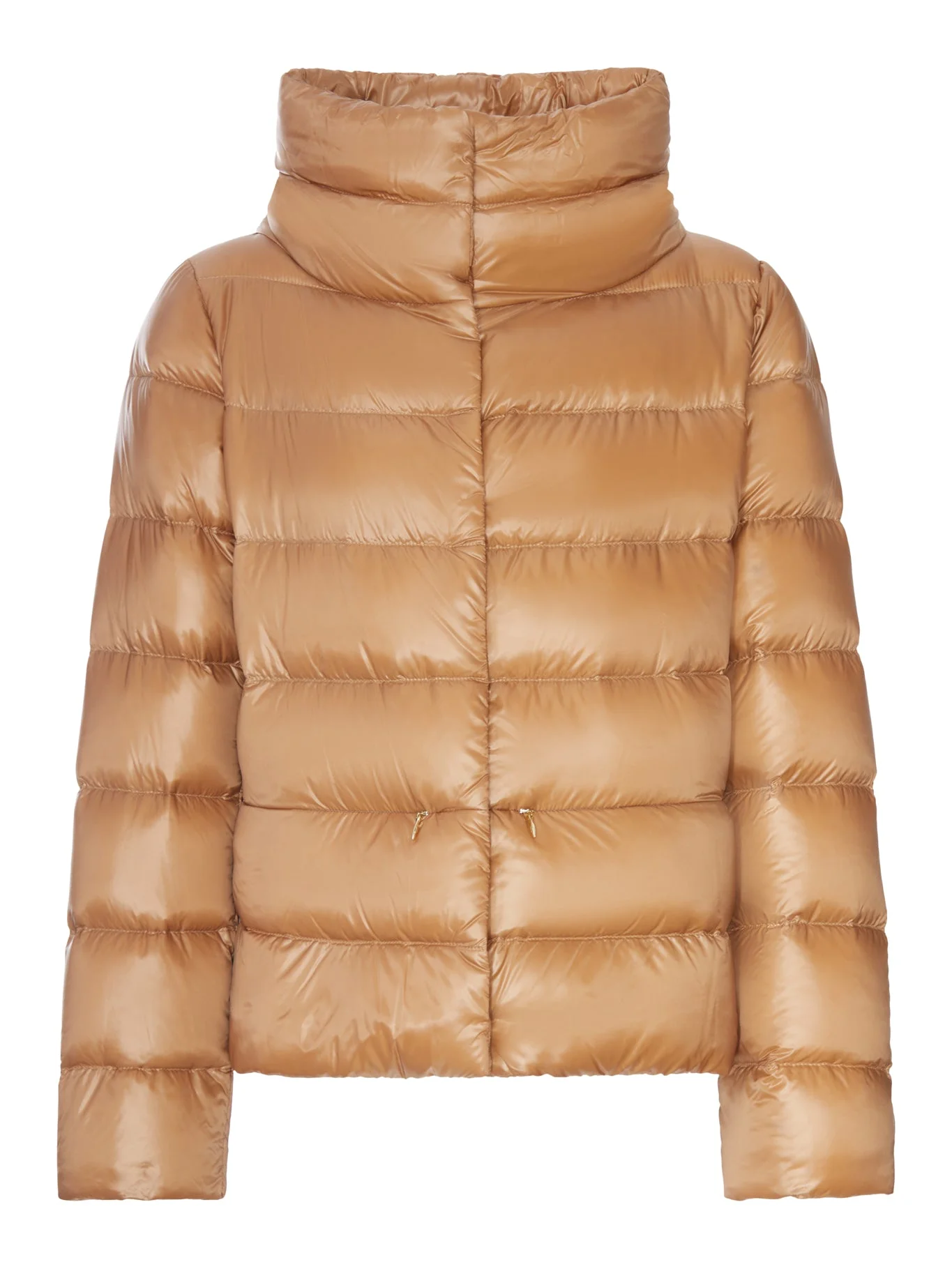 PADDED DOWN JACKET WITH A WRAP-AROUND COLLAR - 1