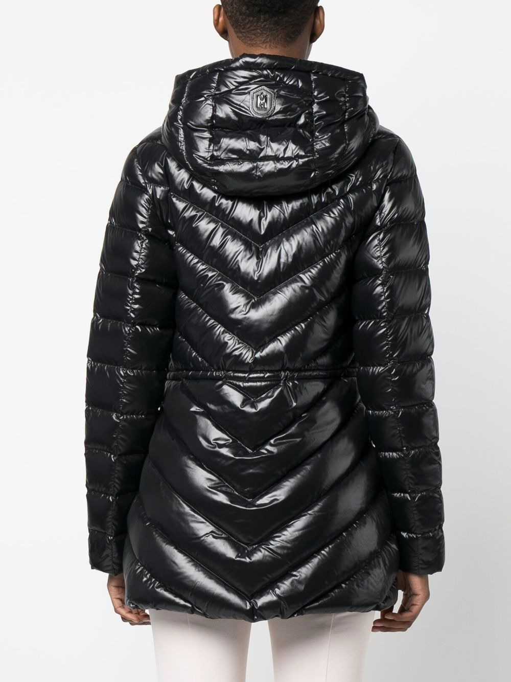 fitted-waist padded jacket - 4