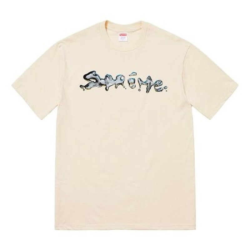 Supreme FW18 Liquid Tee Natural Logo Tee SUP-FW18-016 - 1