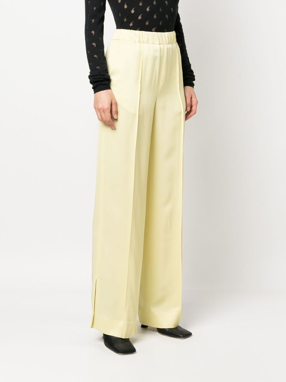 high waisted yellow trousers - 3