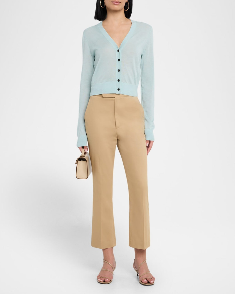 MARIA McMANUS High-Rise Kickflare Crop Trousers outlook