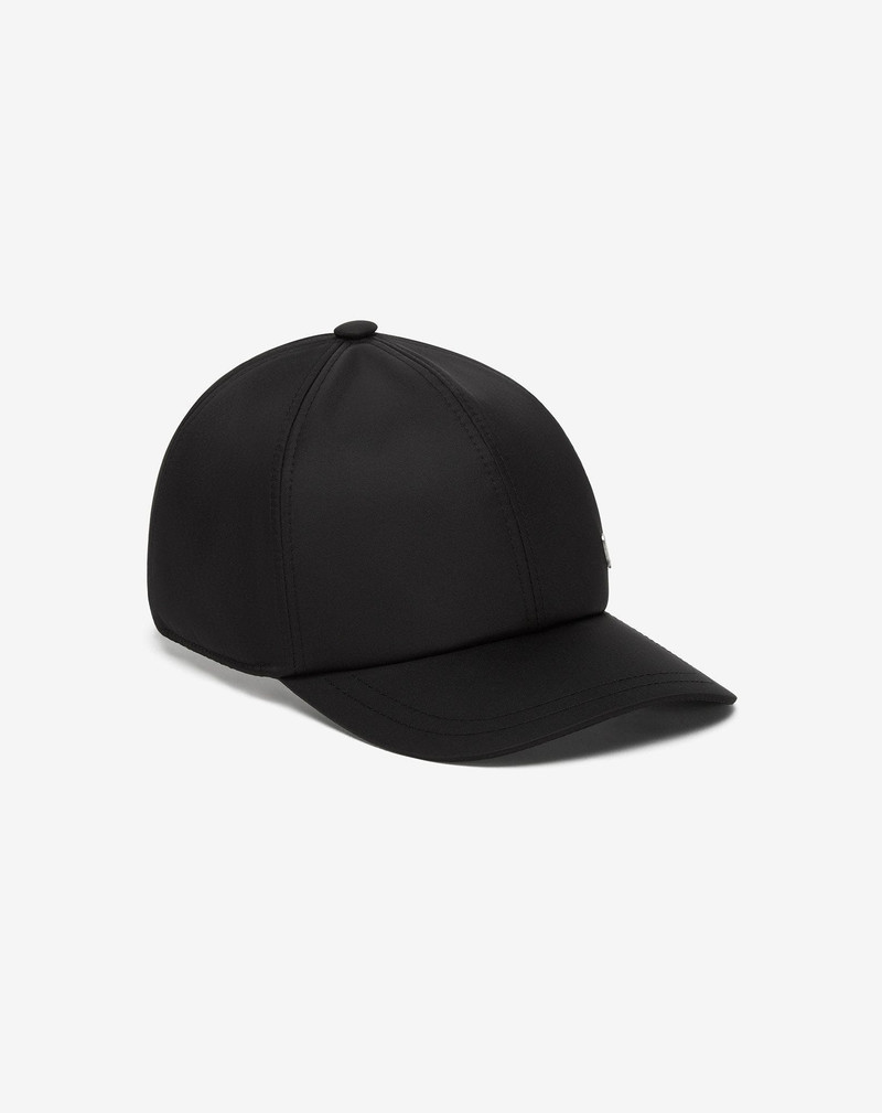Black nylon baseball cap 1