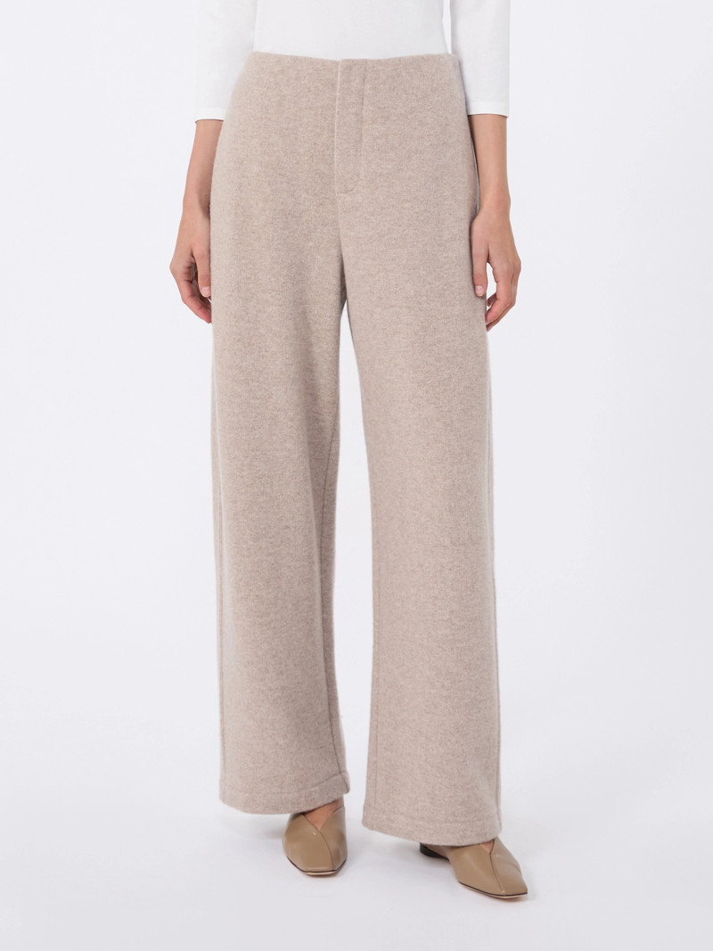 LAUDE Cashmere and wool fleece trousers - BEIGE 3
