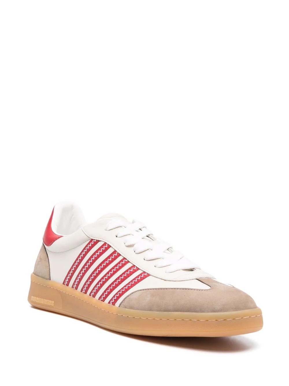 striped low-top sneakers - 2