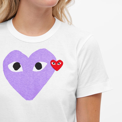 Comme des Garçons PLAY Comme des Garcons Play Women's Double Heart Logo Tee outlook