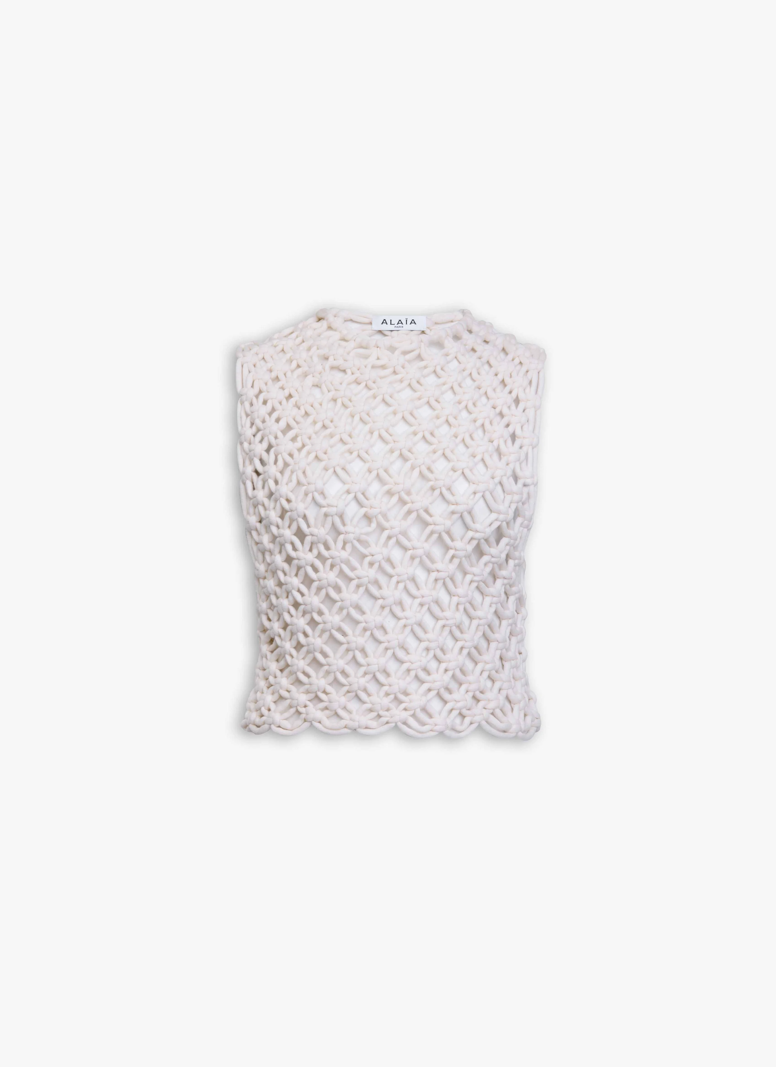 Alaïa HAND KNOTTED TOP | REVERSIBLE
