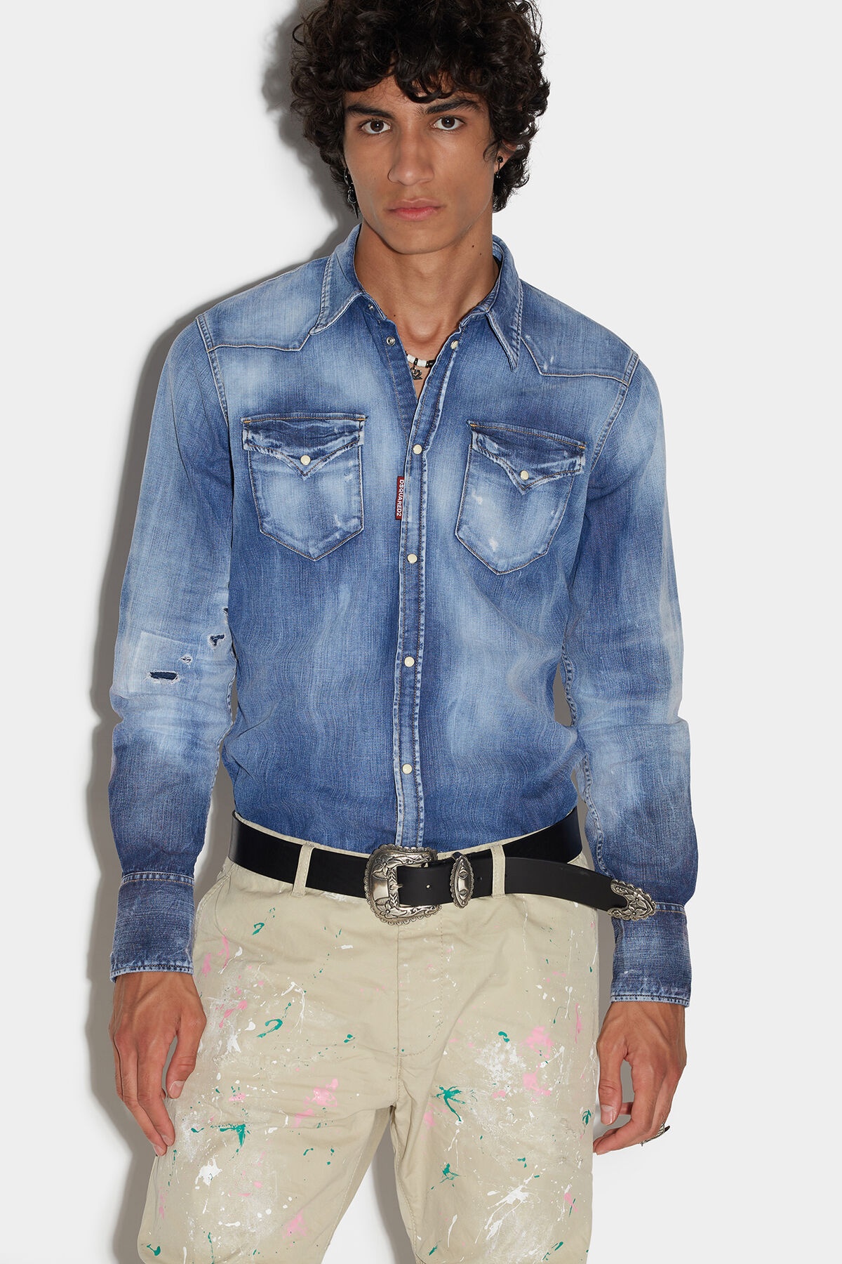 ICON WESTERN DENIM SHIRT - 1