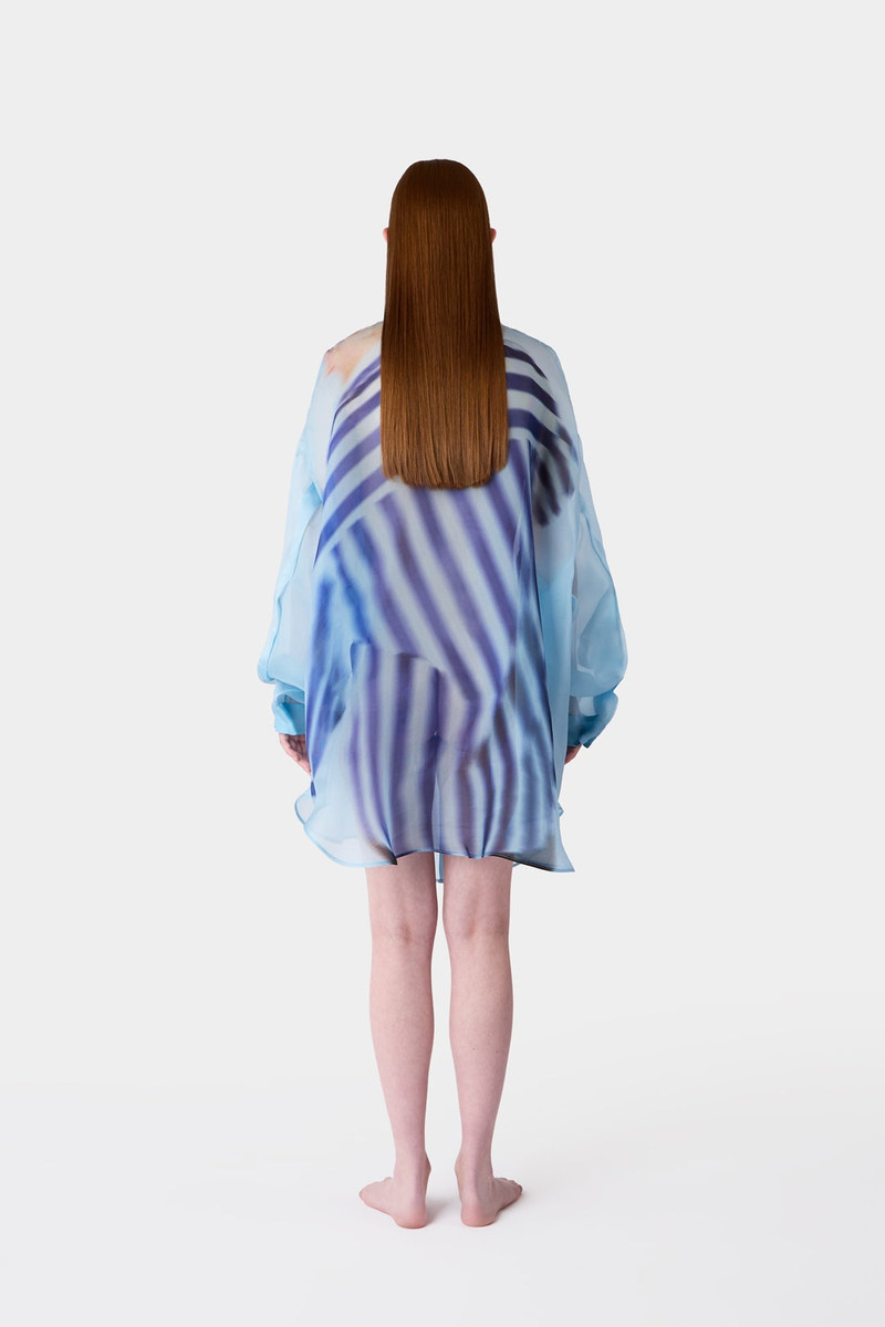 'CUORE DI PIETRA' MEGA OVER SHIRT / azure 8