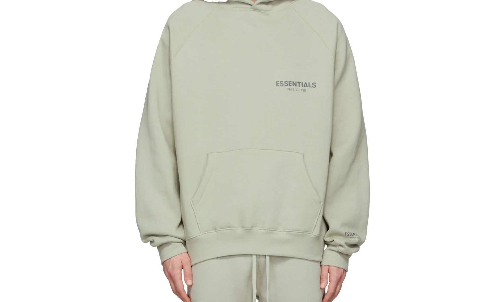 Essentials Pullover Logo Hoodie "CONCRETE" - 1
