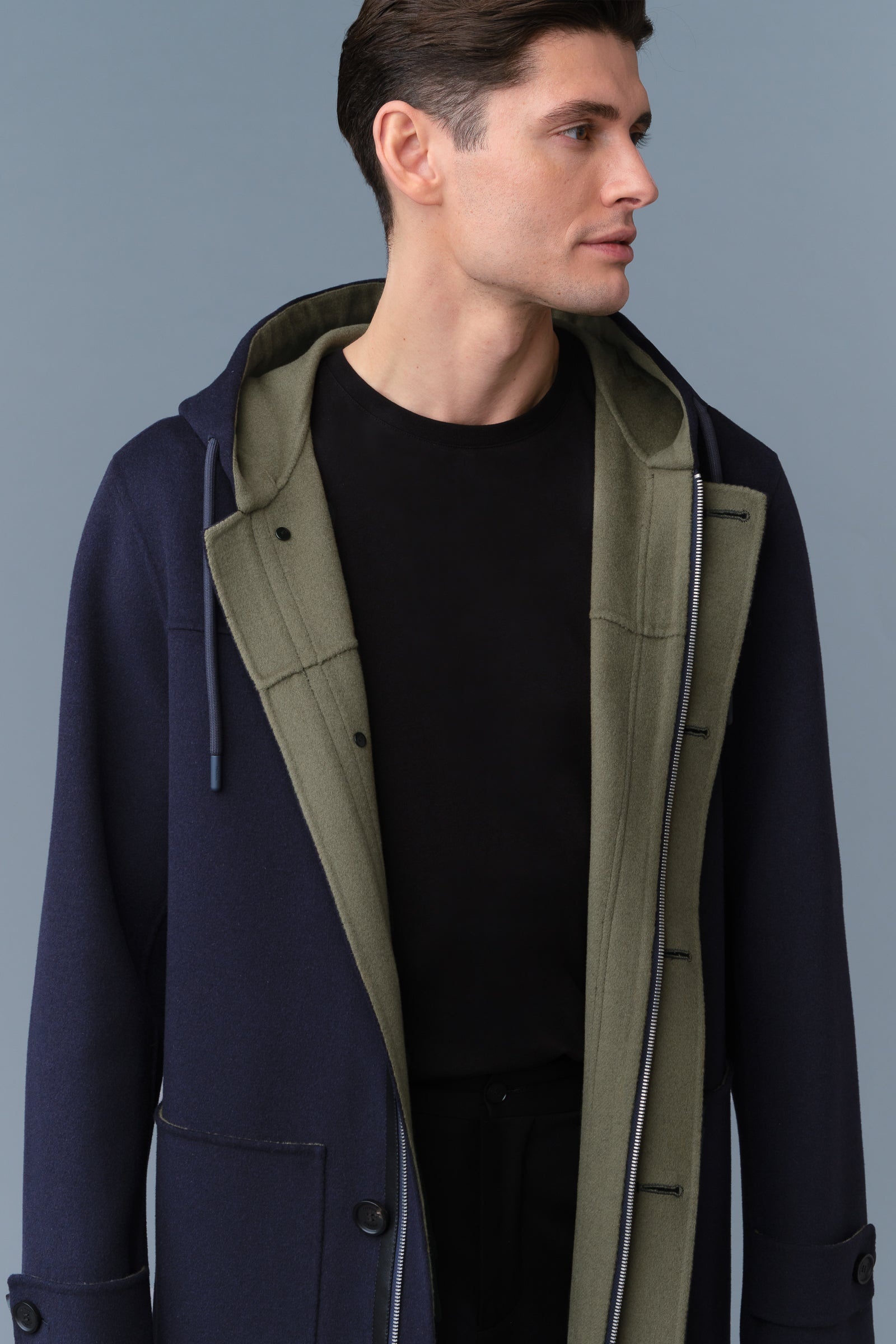 JOSHUA Double-Face Wool Long Coat - 2