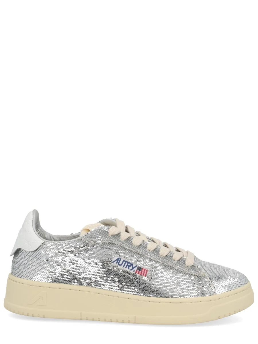 DALLAS LOW SPARKLING SNEAKER WITH LOGO - 1