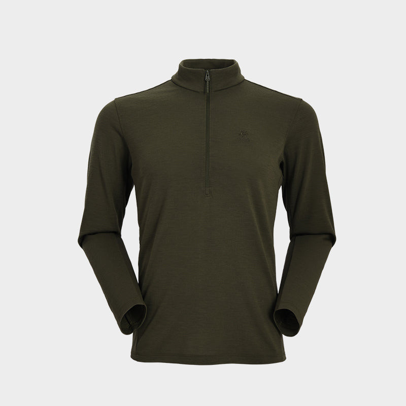 Kailas Stand Collar Wool Long Sleeve Functional T-shirt Men’s 3