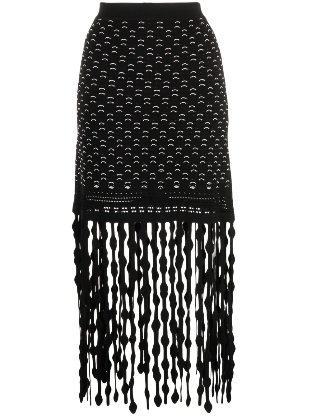 Filippa Lattice fringed skirt - 1