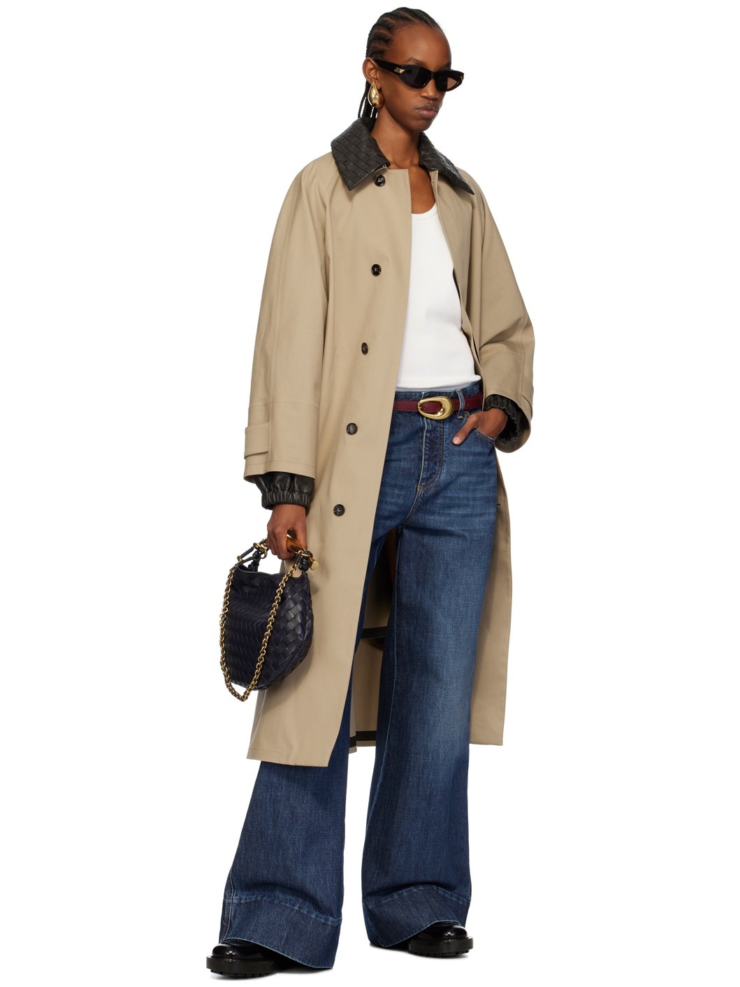 Navy Sardine With Chain Bag - 4