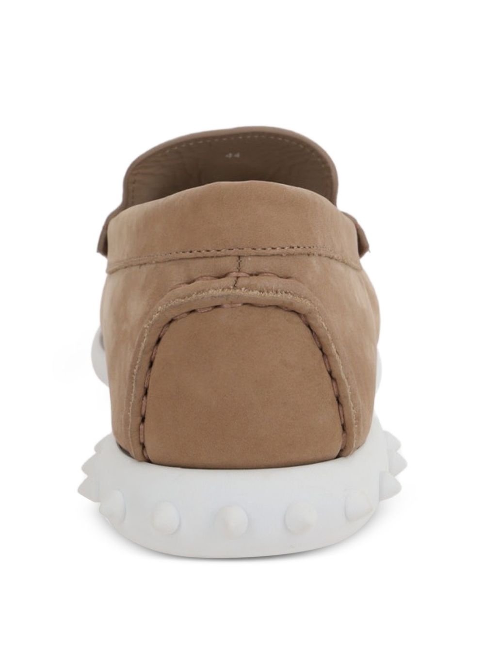 logo-embellished calf leather loafers - 3