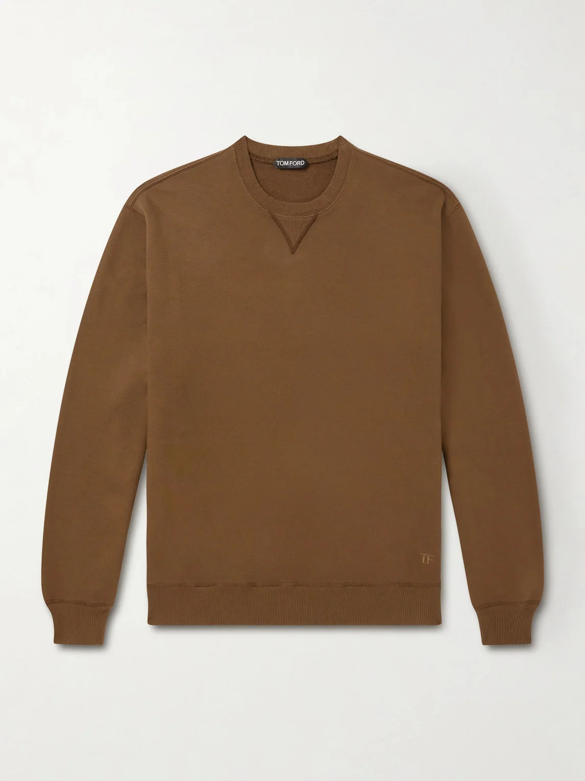 Logo-Embroidered Cotton-Jersey Sweatshirt - 1