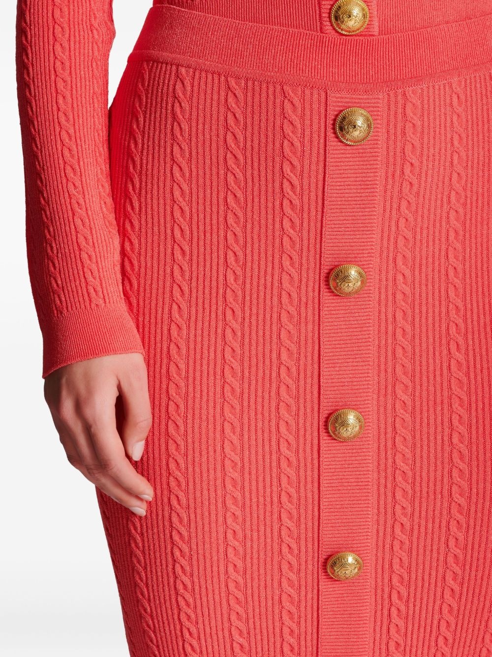 cable-knit skirt - 7