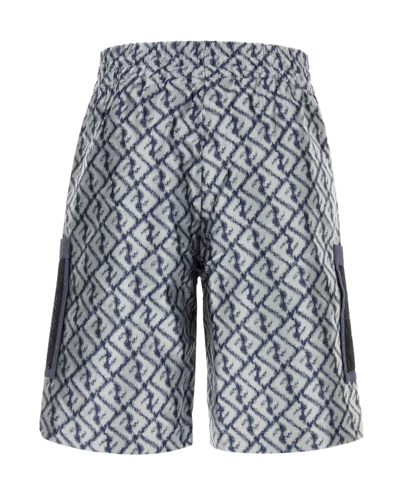 FENDI Embroidered Bermuda Shorts | italist | REVERSIBLE