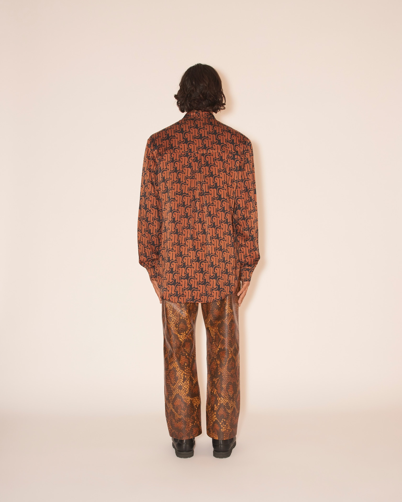 JARI - Long-sleeve shirt - Art nouveau tan/black - 5