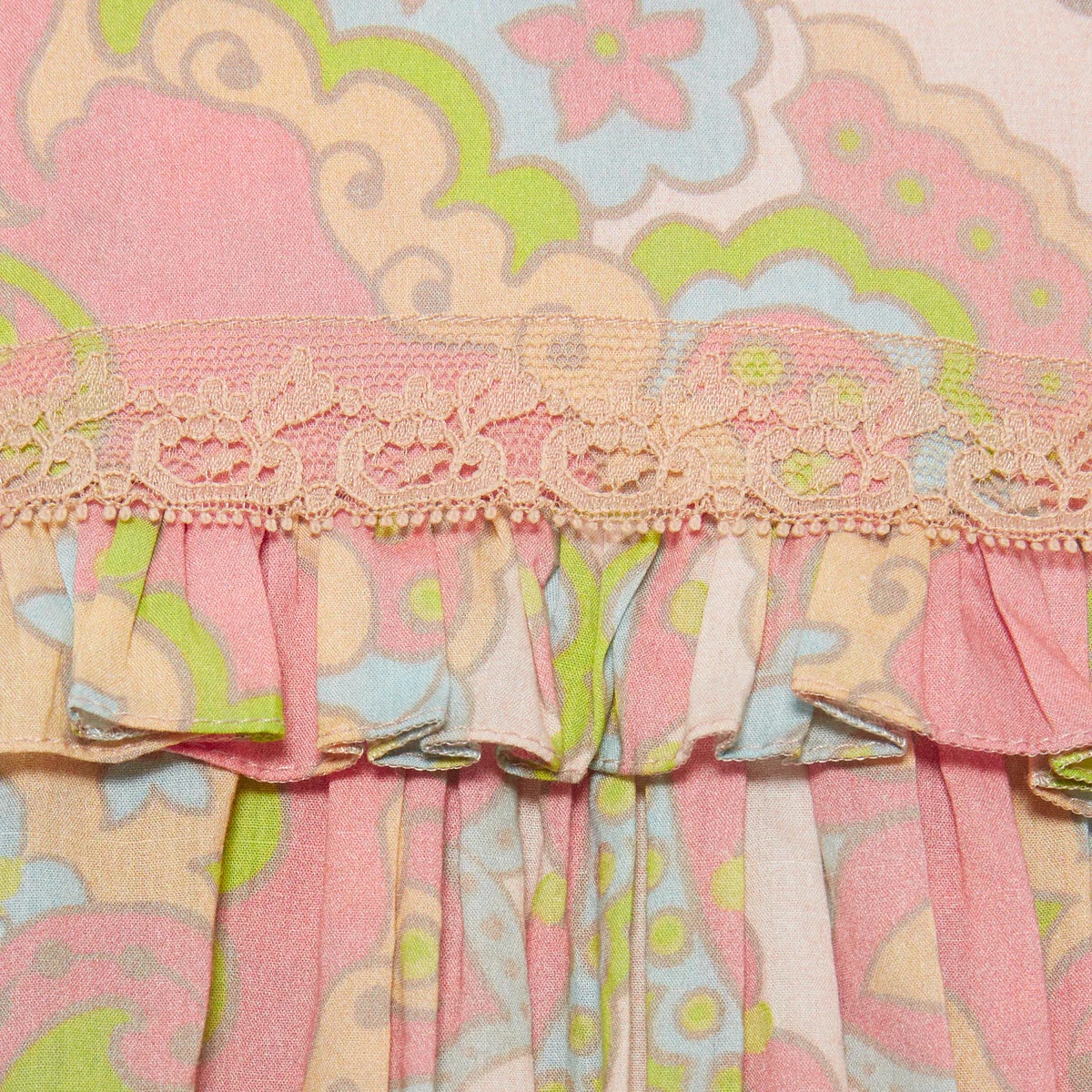 Floral print cotton muslin dress - 6