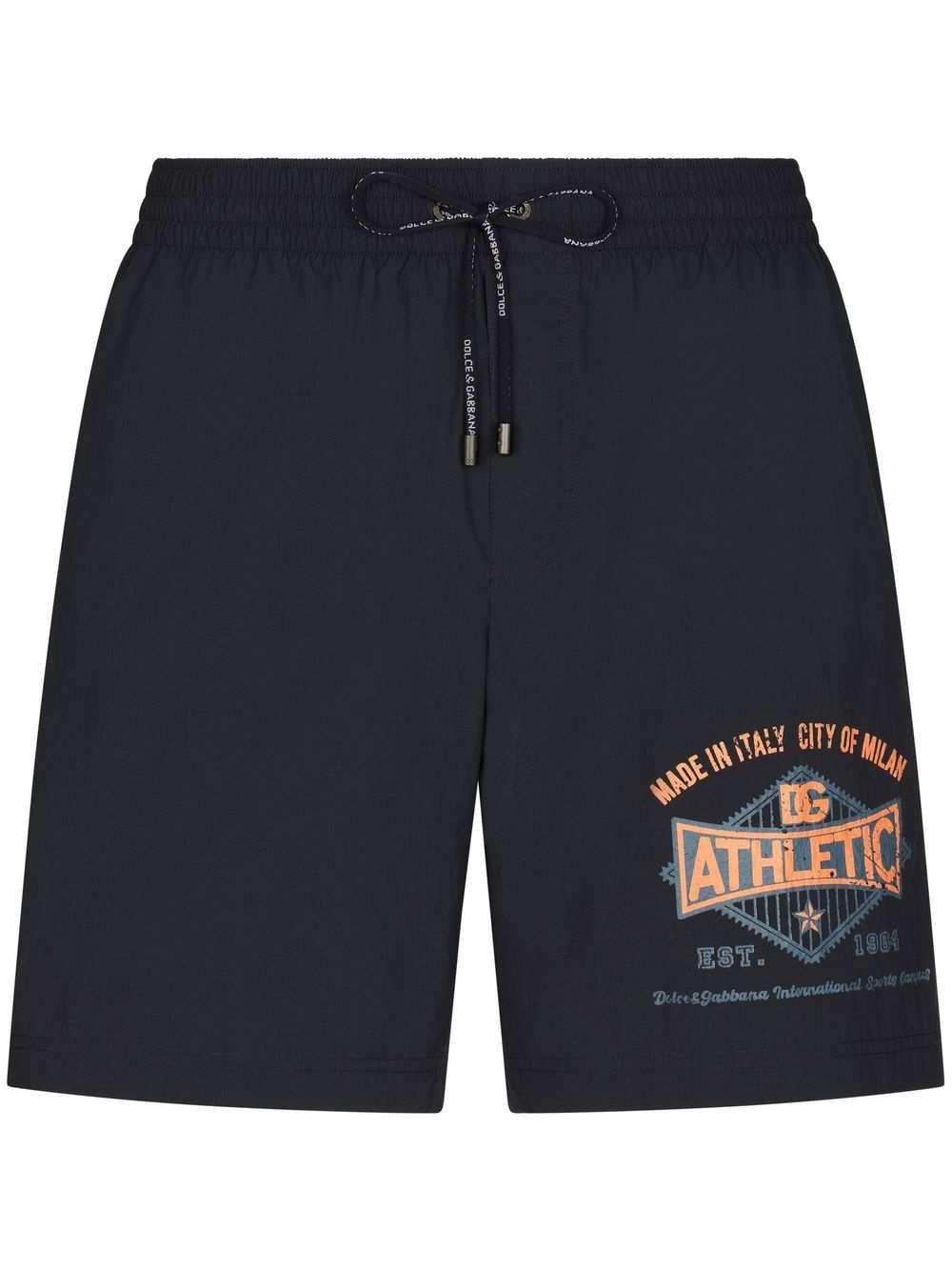 Athletic-print swim shorts - 1