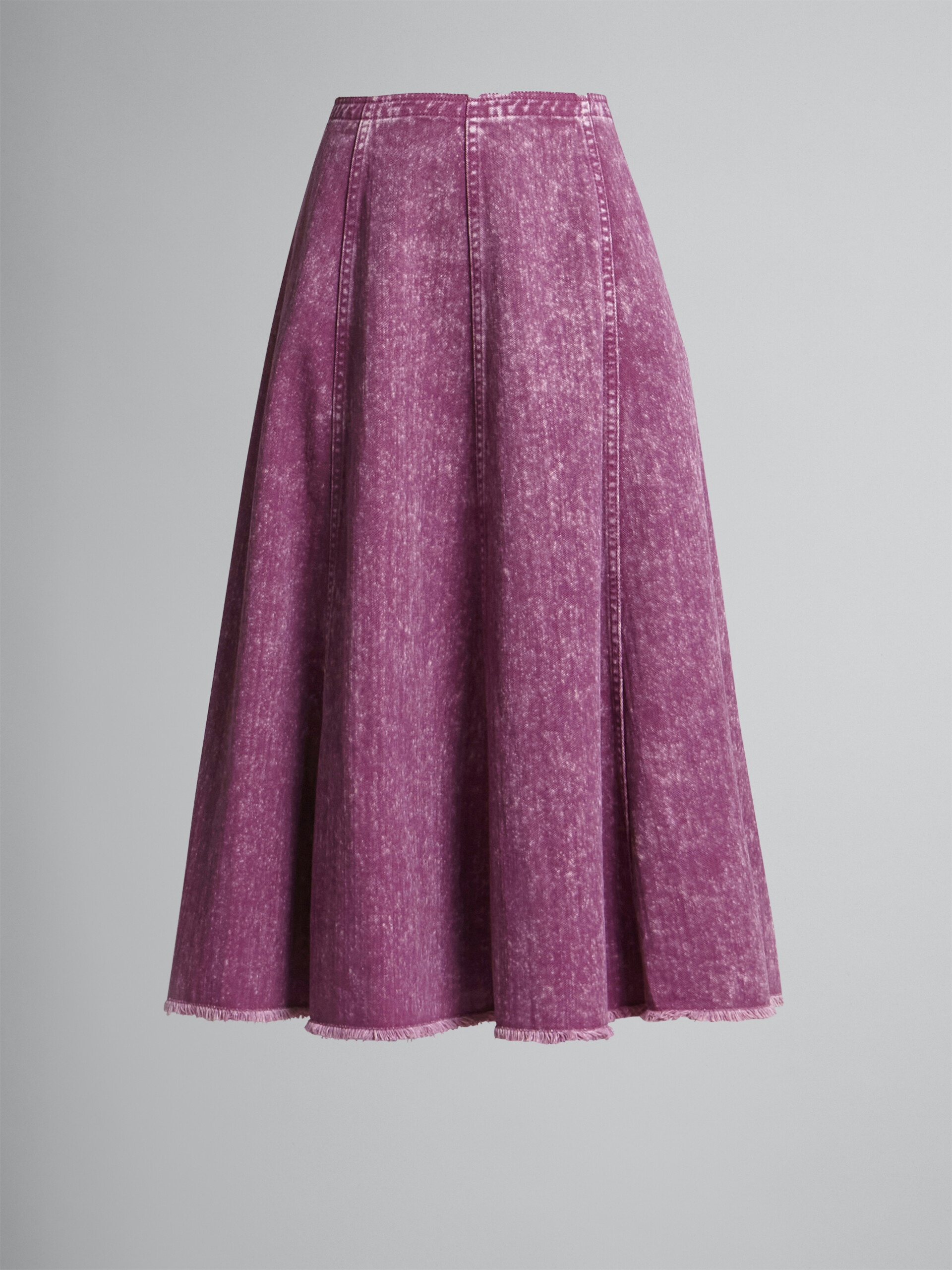 DENIM LONG SKIRT - 1
