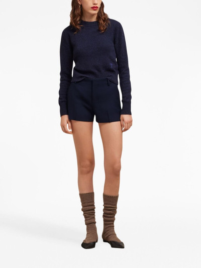 AMI Paris tailored virgin wool shorts outlook