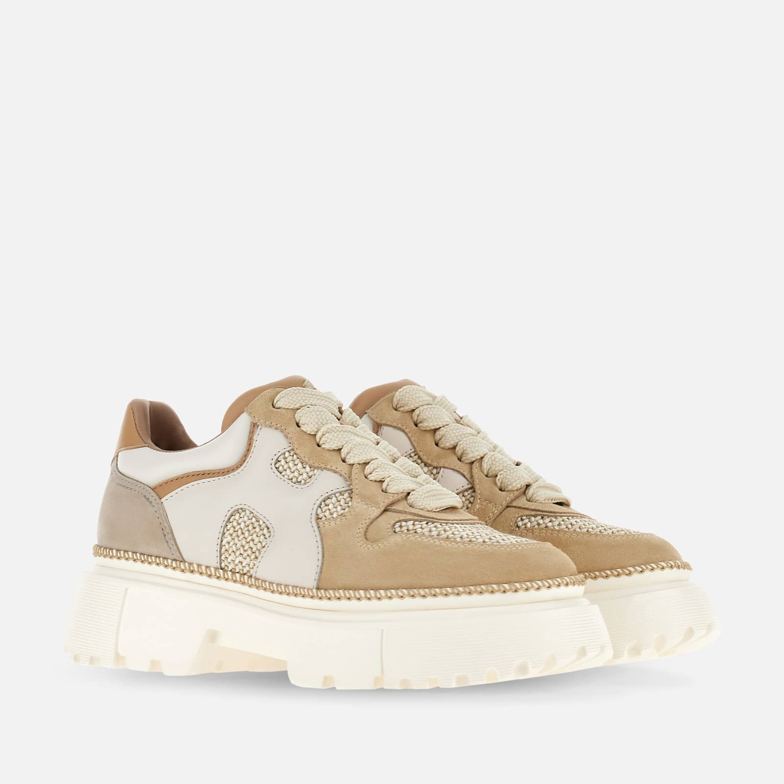 Lace-ups Hogan H619 Beige - 2
