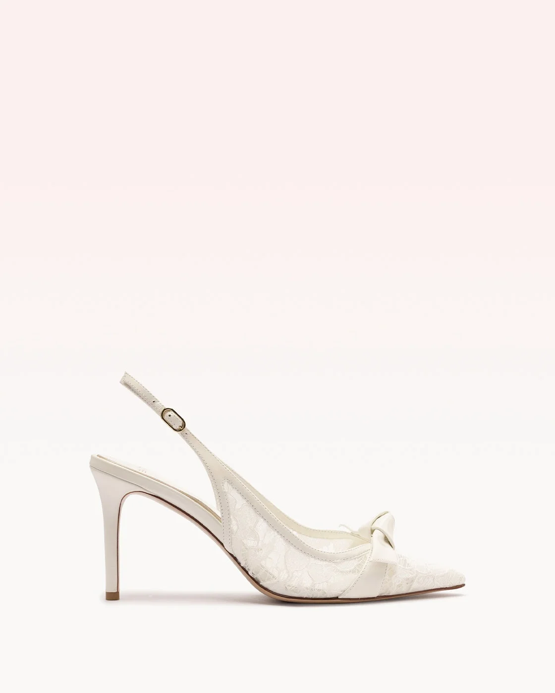 CLARITA CLASSIC SLINGBACK 85 PIZZO OFF WHITE - 1