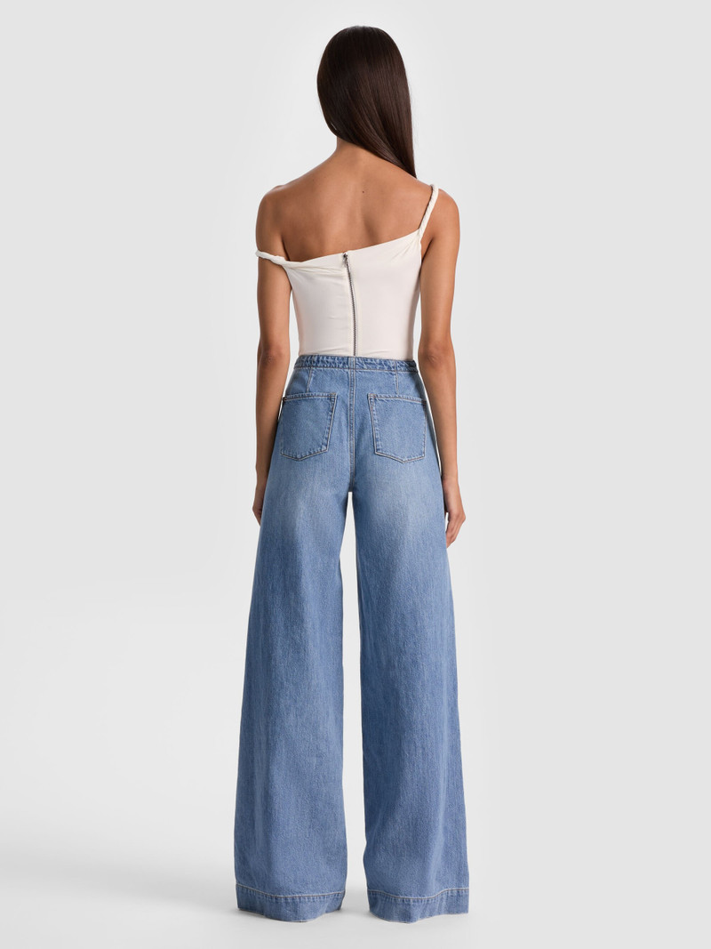 Alice + Olivia BIANCA TWISTED BODYSUIT outlook