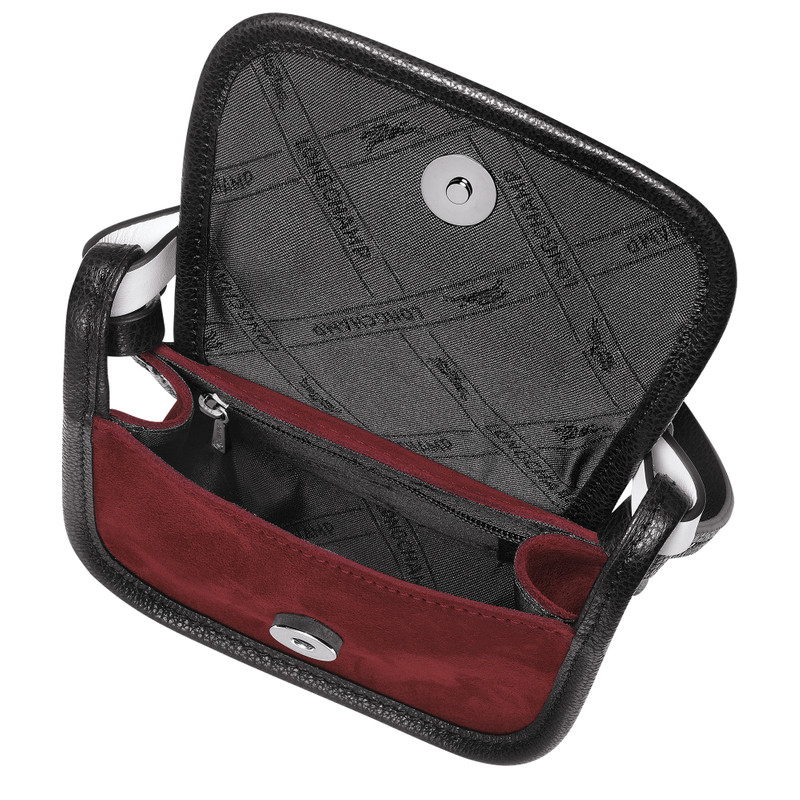 Le Foulonné Coin purse with lace Mahogany - Leather 4