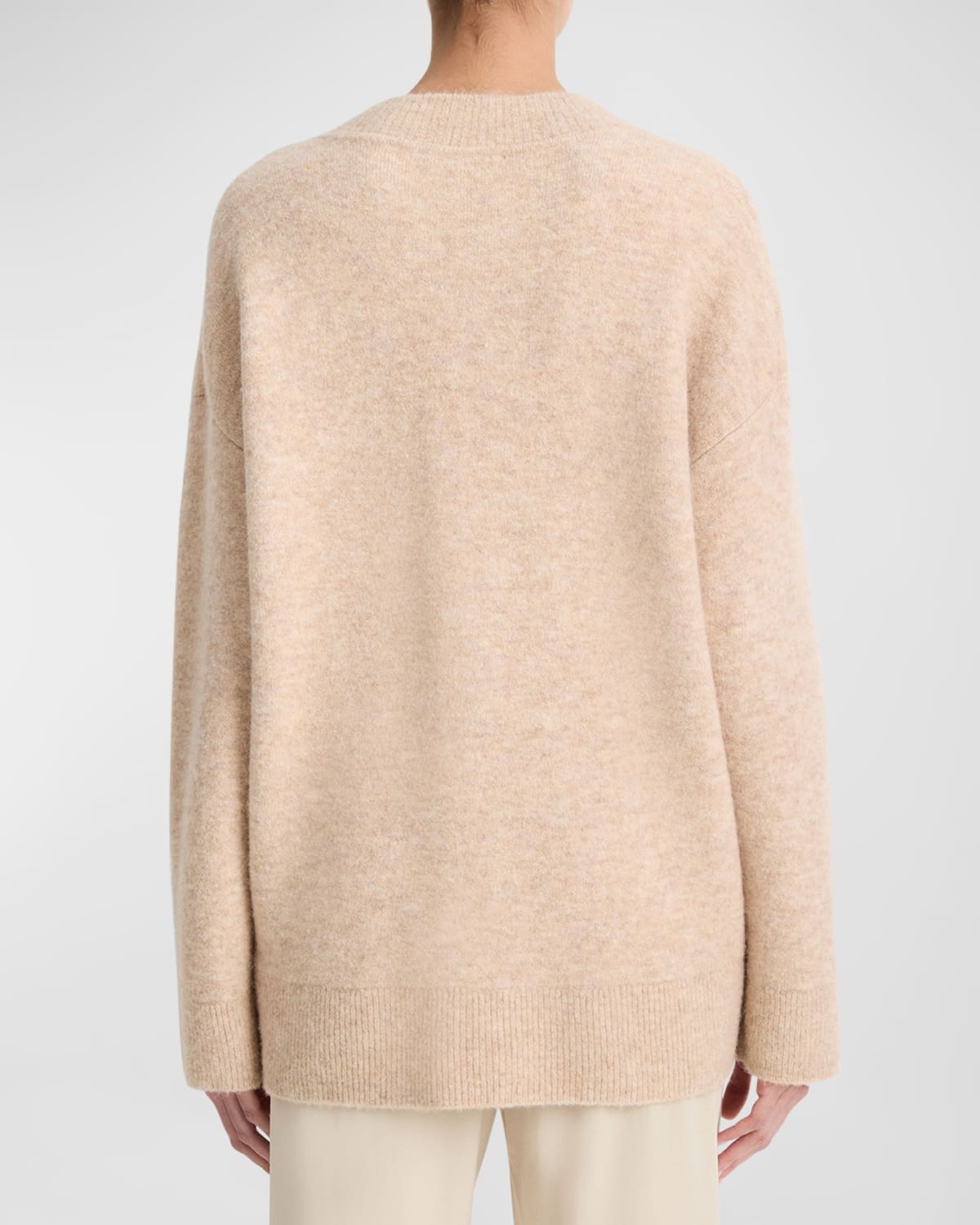 Soft Textured Crewneck Sweater - 3