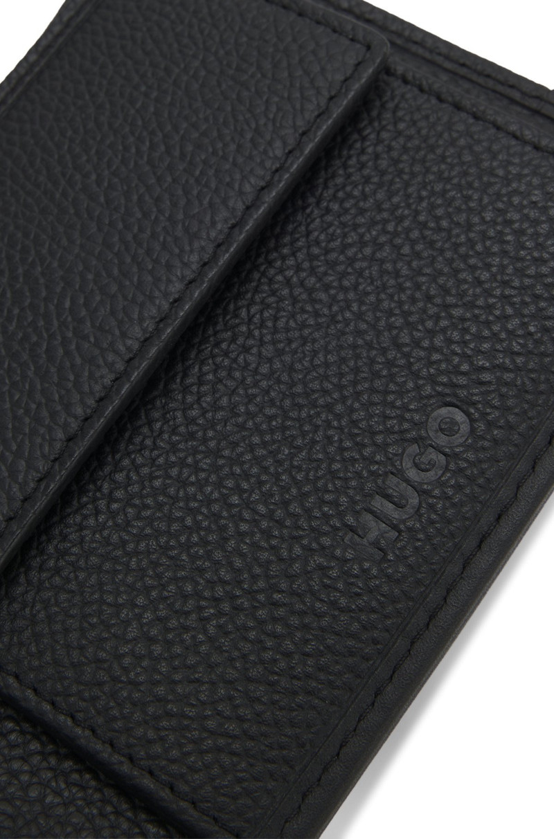 LEATHER WALLET WITH STACKED-LOGO TRIM AND COIN POCKET 3