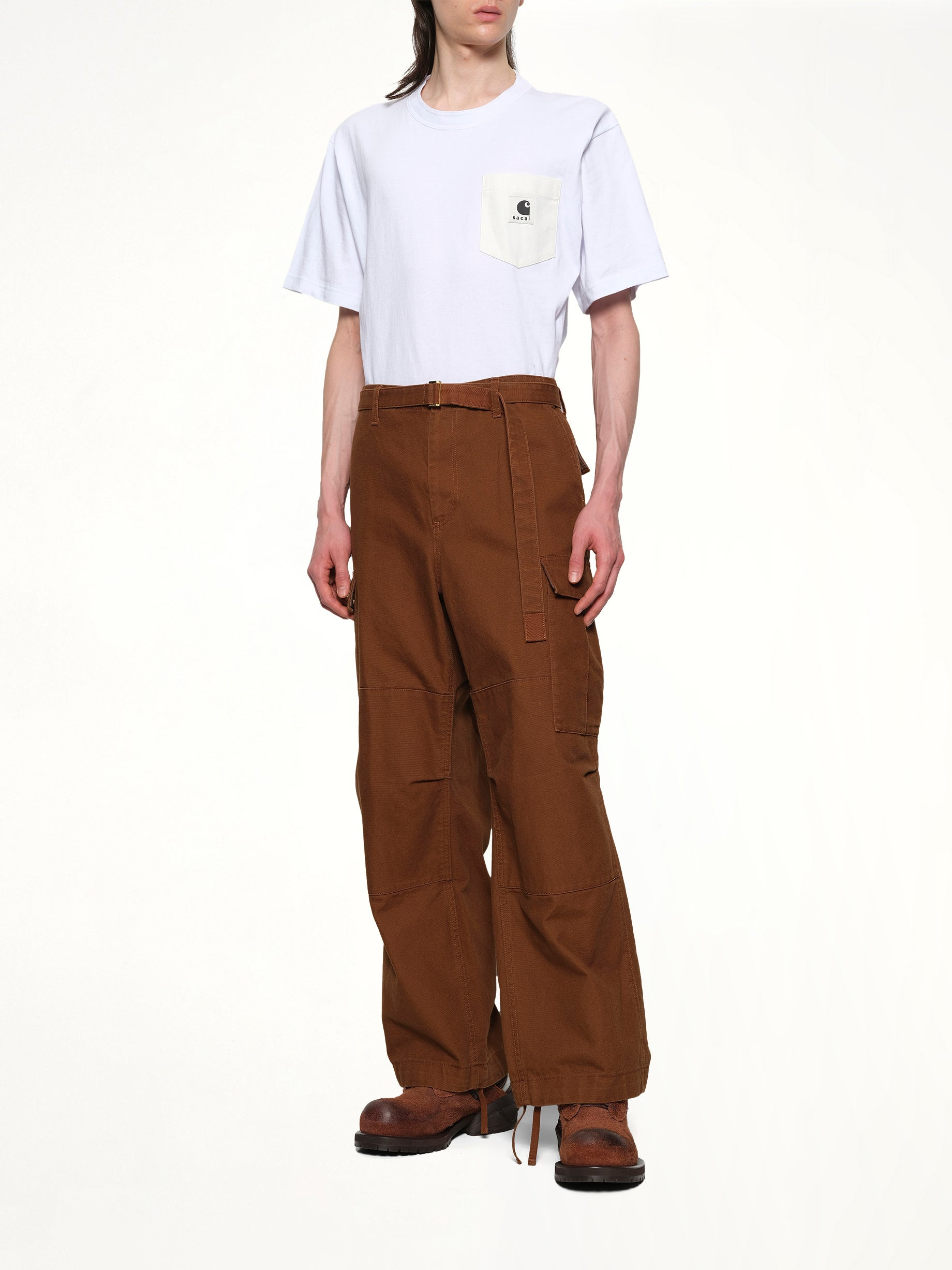 Carhartt WIP Duck Pants in Dark Beige - 4