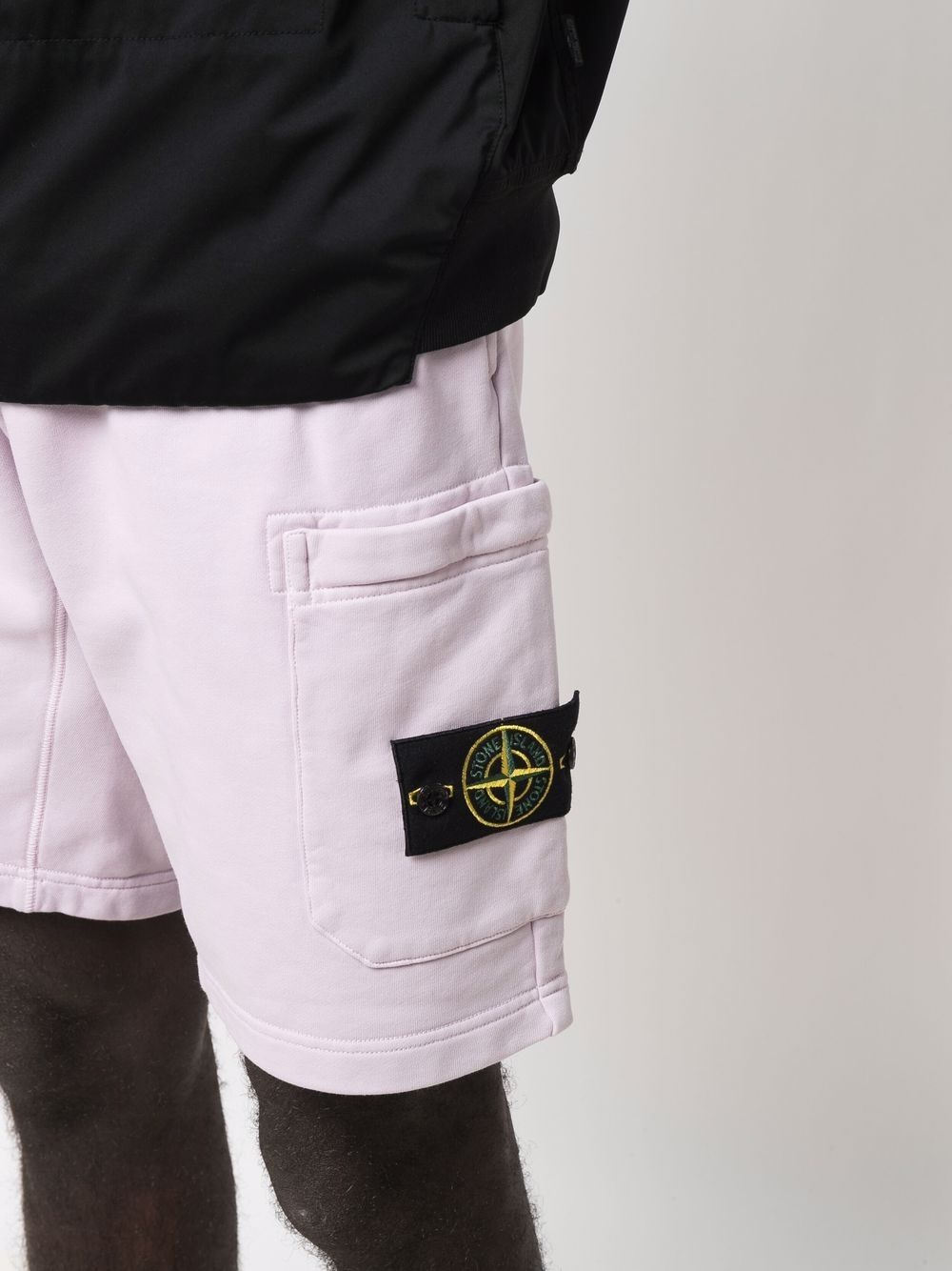 logo-patch track shorts - 5