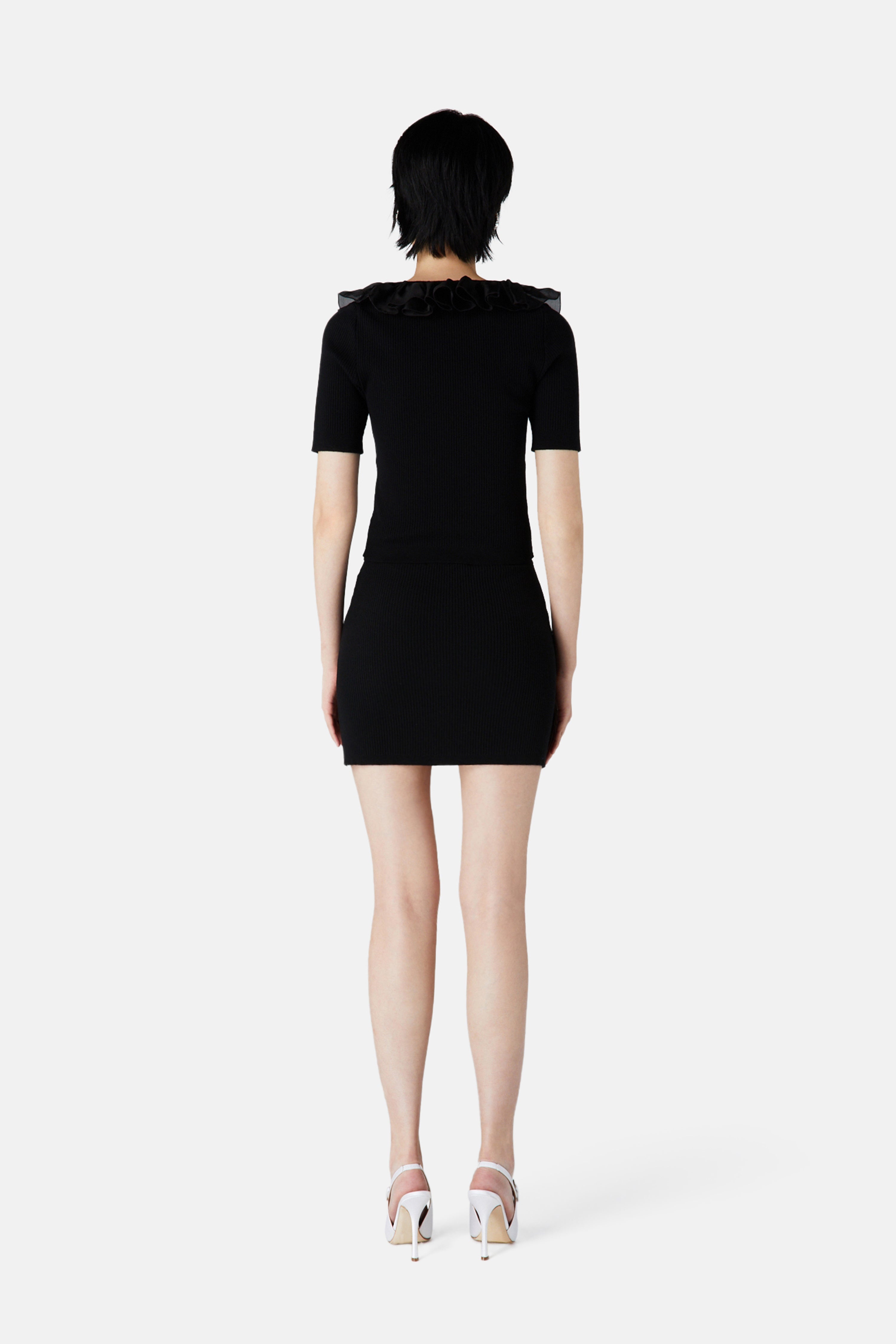 MERINO TOP WITH ORGANZA - 4