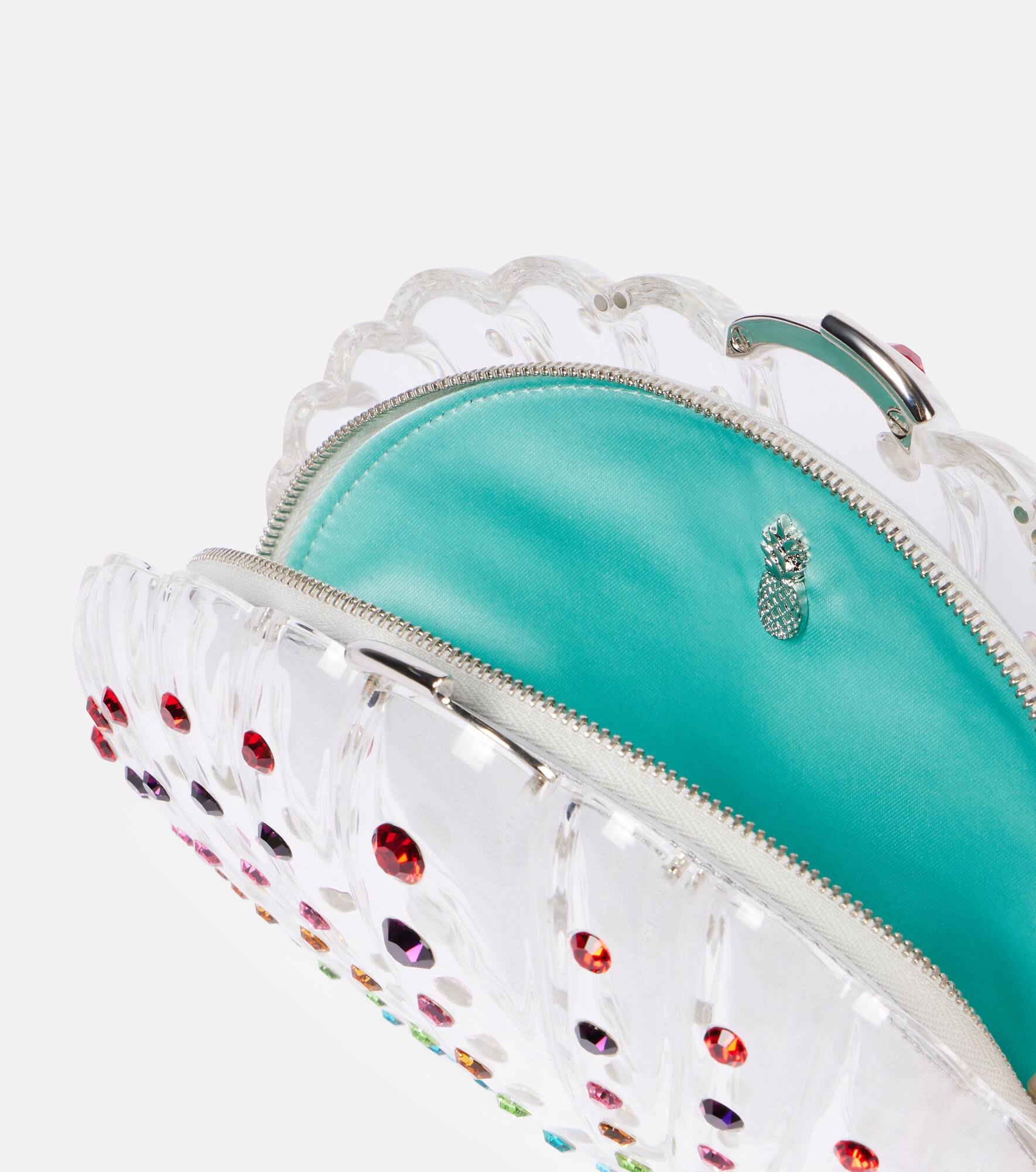 Crystal Shell embellished clutch - 3